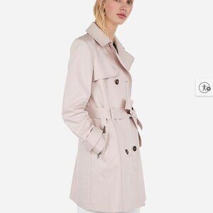 Express Blush-Colored Trench Coat
